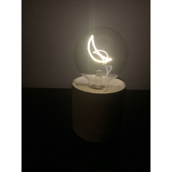 6.5" Crescent Moon Shaped Wire Bulb LED Light Table Top Decor Concepts In Time - Picture 9 of 11